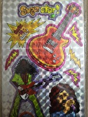 RARE Vintage 80’s Mark 1 Chrome Stickers Rock N Roll Superstar NEW