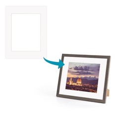 ZBEIVAN 11×14 White Picture Mats with Core Bevel Cut Frame Mattes for 8×10 Pictu