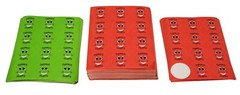 Stinky Stickers Red & Green Smiley Face 164 Full Sheets 2009 Total Stickers