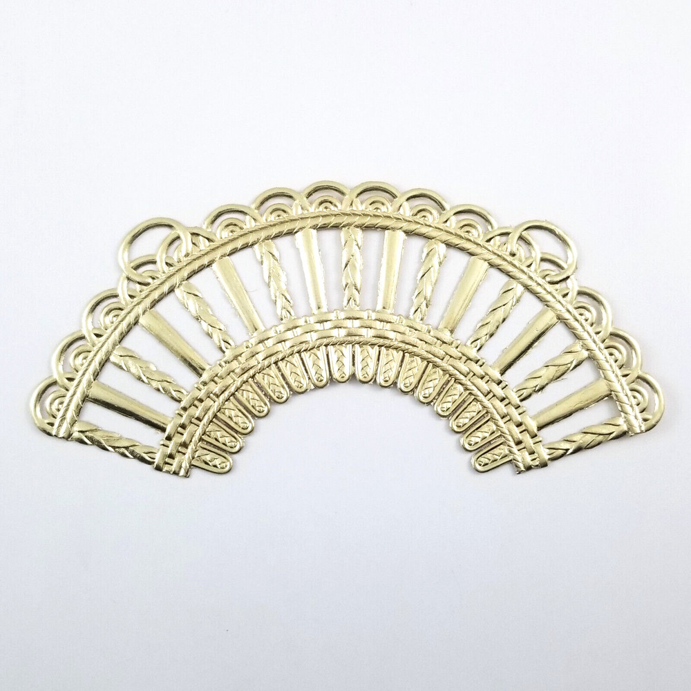 Die Cut Dresden Gold Foil Embossed Embellishment Trim