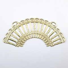 Die Cut Dresden Gold Foil Embossed Embellishment Trim