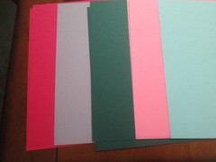 CREATIVE MEMORIES – 8 1/2 x 11 PAPER – 11 VARIOUS COLORS – 17 SHEETS – NEW