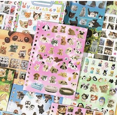 Book of Stickers Cute Pet Scrapbooking Toys Cat & Dog Aesthetic