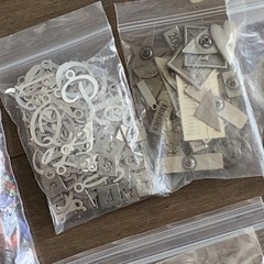 Scrapbooking Craft Embelishment Lot Metal Frames Charms Clips Button Wire Decor