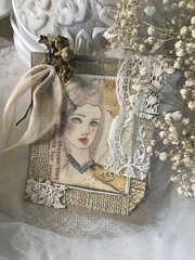 Journal Ephemera Handmade Card Journal Insert Vintage Small Journal Cover