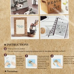 Crafters Square Paper Craft Rub On Transfer Stickers Decals Fashion Beauty Style