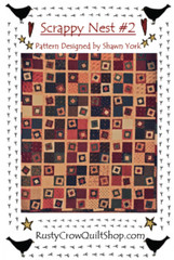 Rusty Crow Quilt Shop SCRAPPY NEST #2 Quilt Pattern