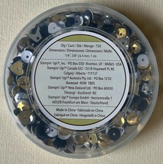 Stampin’ Up!-«METALLICS SEQUIN ASST» Shaker Cards (750pcs) 1/4″, 3/8″ NEW 138390