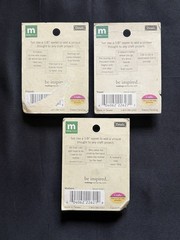 Making Memories Metal Eyelet Quotes Charms Scrapbooking Craft Lot Of 3 Packs NEW