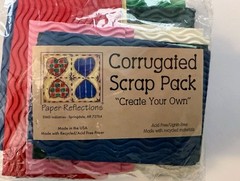 Vintage Scrapbook Corrugated Scrap Pack RARE Many colors USA Recycled