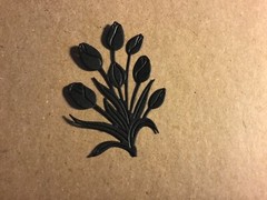 Flower/Plant die cut embellishments 8 pcs choose color 2-1/2′ x 1-3/4