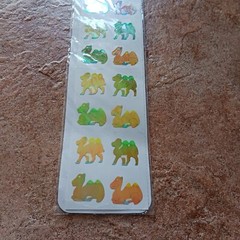Vintage 90s Laser Print Stickers Camels 1 sheet 16 Stickers