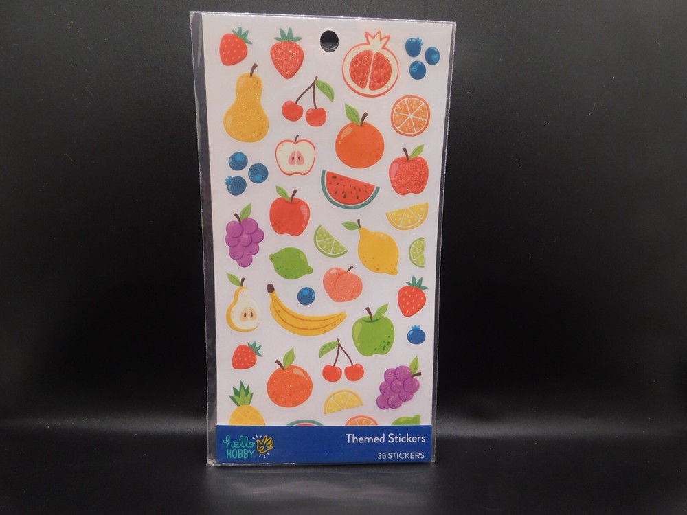 Hello Hobby themed stickers multicolor Fruit 35 stickers