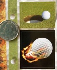 GOLF BALLS Cardstock Stickers (22pc)Scrappin’ Sports•Game•Par •Players•PGA Tours