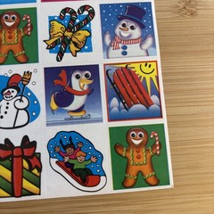 Highlights Stickers Christmas Winter Snowman Penguin Snow Presents Gingerbread