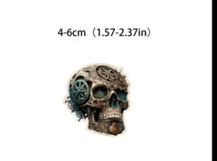10pcs Steampunk Skull Stickers- Scrapbooking, Journaling, DIY Crafts & Cards