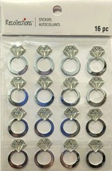 Engagement Rings, scrapbook stickers, 4×5″ – Recollections #396765