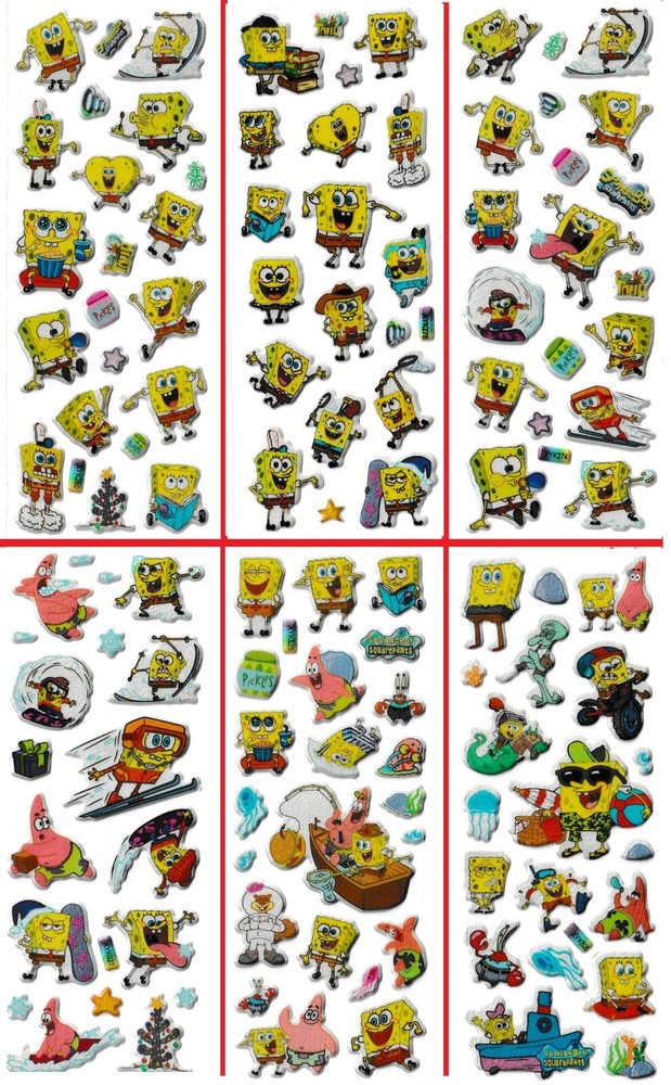 3D stickers SpongeBob SquarePants