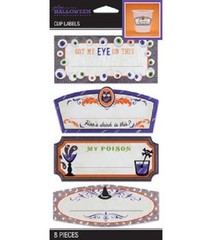 Jolee’s Boutique Halloween Traditional Halloween Cup Labels #570