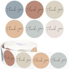 Thank You Sticker,500pcs 1.5Inch Morandi Thank You for Supporting My Small