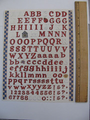 Joy Marie ALPHABET ROLL Stickers 1 Sheet 8.5″ X 11″ Letters Numbers Borders