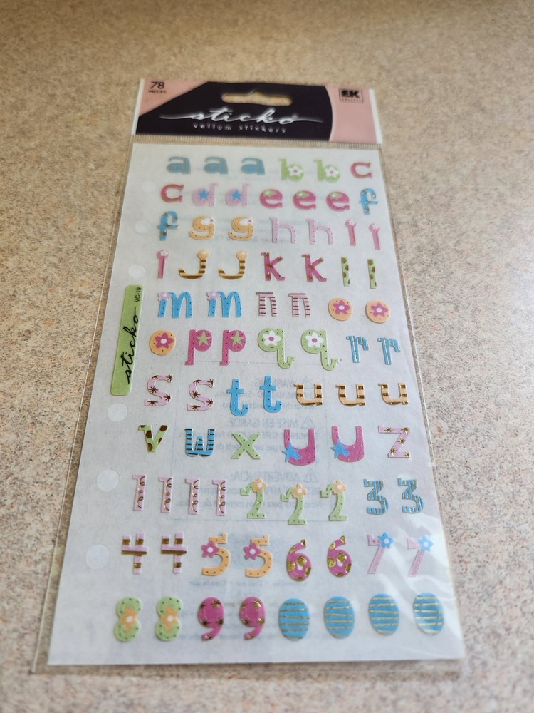 Sticko~Adorable Lower-case Alphabet~Vellum Stickers