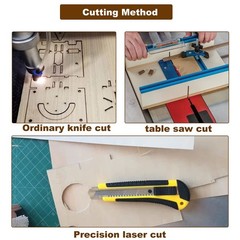 Rectangle Unfinished Wood Pieces 6 x 12 Inch, 25 Pcs Blank Basswood Sheets 1/…