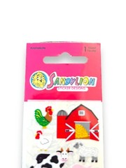 Vintage Sandylion Farm Animals Barn Stickers Kromekote RARE 1980’s SEALED