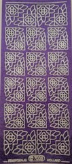 Peel Off Stickers Corners Heart Borders Gold Silver Red Green White Black Purple
