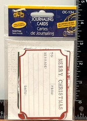 Little Yellow Bicycle Journaling Cards 10Pack With Foil Accents Christmas OC-134