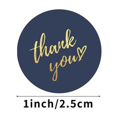 50/100/500 Pcs 1 inch Assorted Floral Thank You Stickers Round Sealing Labels