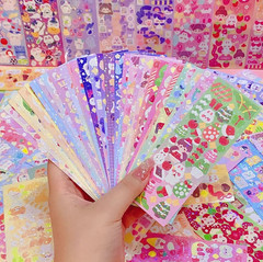 100pcs Kawaii Stickers Cute Aesthetic Diary Scrapbook Decoration Set – NEW