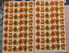 Vintage Current Inc Stickers Alphacats Sticker Sheet Lot 2 Sheets (Creases) READ