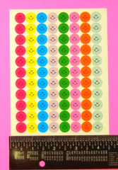 Vintage Colorful Faces Sticker Sheet Paper Magic Group