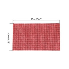 Bling Rhinestone Sheet Self-Adhesive Sticker 4.72 x 7.87 Inch Light Red