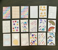 Vintage Mrs. Grossman’s Stucker Lot-Shiny 16 sheets