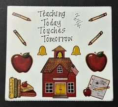 New Colorbok Joy Marie SCHOOL Sticker Sheet #13690 TEACHING TODAY…