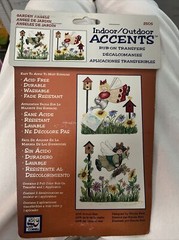 Vtg 1996 Indoor Outdoor Accents Rub-on Transfers Garden Angels Loew Cornell NEW