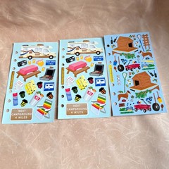 Stickopotamus Stickers Scrapbooking Lot – Camping, NASA Space, Washington DC