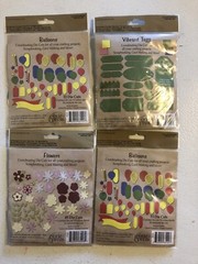 Pixie Press Vibrant Tags Mix Coordinated Die Cut Shapes Bright Colors Scrapbook