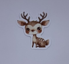 Cute Baby Reindeer Animal Sticker Vinyl Decal Journal Wall Fun Art Decor Tc9