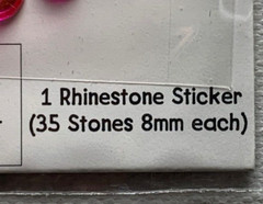 Rhinestone Peace Sign Sticker Scrapbook Arts Crafts Kids 35 Stones Pink Blue New
