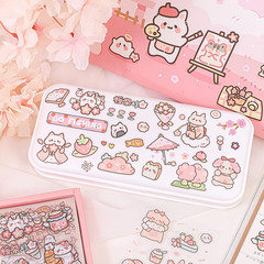 Kawaii Cute Animal Stickers, 200 Sheets for Journaling, Scrapbooking, Water Bott