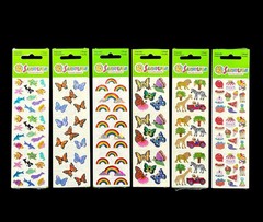 6 Vintage Sandylion Prismatic SEALED Holographic Rainbows Butterflies Stickers