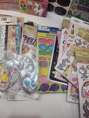 Huge Scrapbook Sticker Lot 5lbs, Puffy, Letters, Animal’s Ect Over 1000 Stickers
