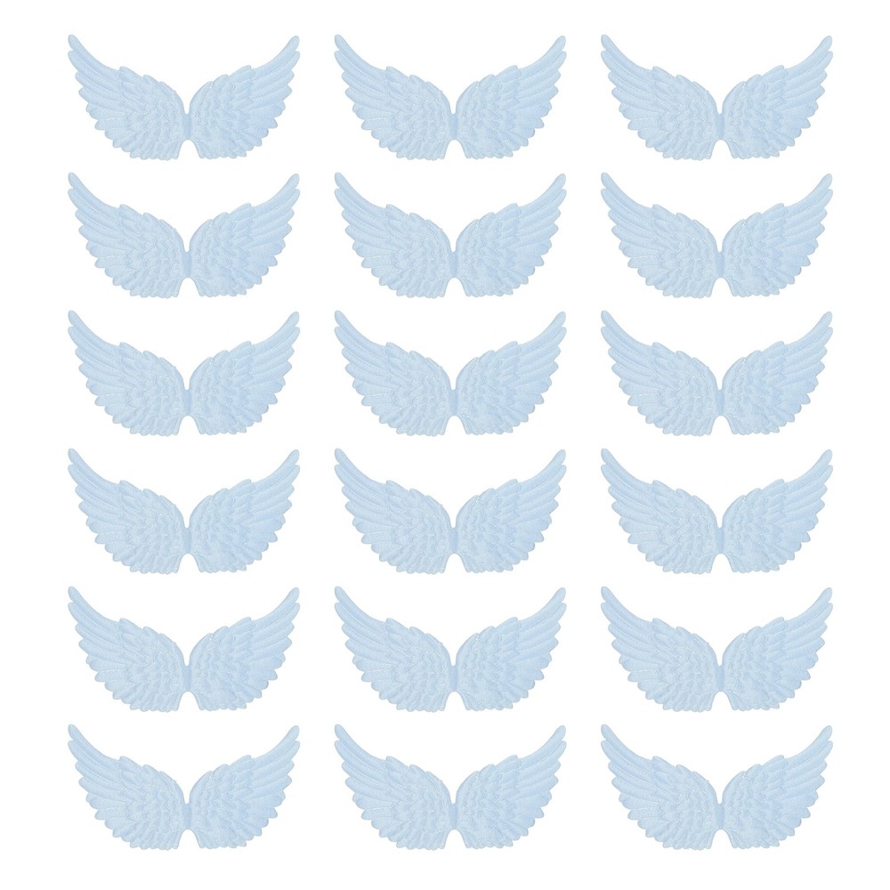 18Pcs Wings for Angels for Crafts, Blue Wings for Decorations (13.5cm)