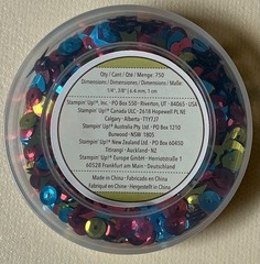 Stampin’ Up! -«BRIGHTS SEQUINS ASST» Shaker Cards (750pcs) 1/4″, 3/8″ NEW 138389