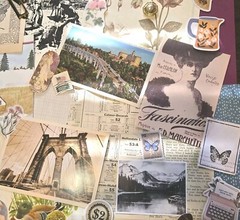 Lot Junk Journal Paper Stickers Tickets Tags Labels Ephemera Vintage Post Cards