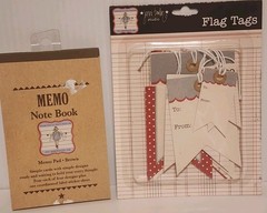 Jenni Bowlin Scrapbooking Memo Note Book Pad & Flag Tags