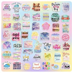 300 Water Bottle Stickers Motivational Laptop Decals Inspirational Adult Teen